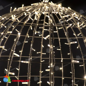 Шар светодиодный 230V, диаметр 120 см, 600 Led,эффект мерцания, цвет Теплый Белый 14-2515