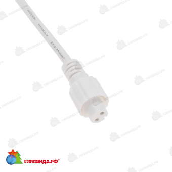 Блок питания для уличных гирлянд (без вилки) 4А, белый каучук, IP65 14-2532