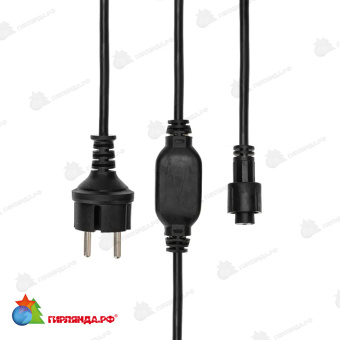 Блок питания для уличных гирлянд 230В, 4А, черный каучук, IP67 14-2537