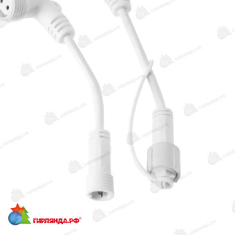 Разветвитель-шина для уличных гирлянд (1 вход, 20 выходов) расстояние 10см, белый пвх 14-2554