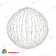Шар светодиодный 230V, диаметр 80 см, 450 Led, эффект мерцания, цвет Холодный Белый 14-1579