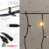 Гирлянда светодиодная Бахрома (Айсикл) 5,6x0,9м 240 Led Теплый Белый черный каучук 3,3мм IP67 постоянное свечение 230В 14-2182