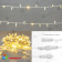 Гирлянда светодиодная Нить 10м 100 Led Теплый Белый белый пвх IP65 эффект мерцания 230В соединяется 14-2263
