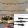 Гирлянда светодиодная Нить 10м 100 Led Теплый Белый черный пвх IP65 постоянное свечение 230В соединяется 14-2269