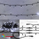Гирлянда светодиодная Нить 20м 200 Led Холодный Белый черный каучук IP67 постоянное свечение 230В соединяется 14-2300