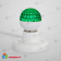 Лампа светодиодная, диаметр 50мм, Е27, 10 Led, 1Вт, Зеленый, прозрачная колба, 24В, постоянное напряжение 14-2459