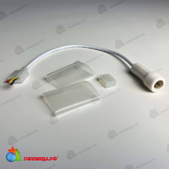 Комплект для подключения светодиодной ленты "Комета" 06-3379, белый. 06-3381