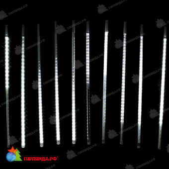 Комплект "Тающие сосульки" 10шт. 0.8м, 24В, холодный белый, 720 LED. 06-3385