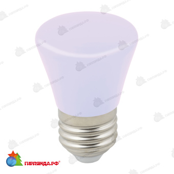 Светодиодная лампа "Колокольчик", матовая. Цвет RGB. Картон. 10-3900