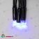 Гирлянда Нить 10 м., 120 LED, синий, с мерцанием, черный резиновый провод (Каучук), с защитным колпачком. 10-3789