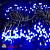 Гирлянда Нить 20 м., 200 LED, синий, с мерцанием Холодный Белый, черный провод (каучук). 03-4158