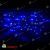 Гирлянда Бахрома 4.8х0.6 м., 160 LED, синий, с мерцанием, белый резиновый провод (Каучук), с защитным колпачком. 11-1958