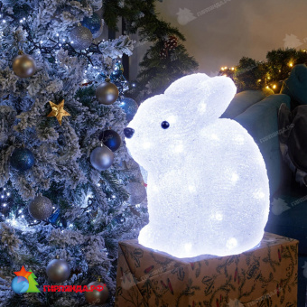 Светодиодная фигура «Кролик», 32 LED, 27x14x24 см. 10-3701.