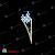 Светодиодная консоль, Звезды 2x0.65м., с мерцанием, теплый белый. 11-1204