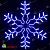 Снежинка светодиодная без мерцания. 86 см гибкий неон, Синий. 03-3778