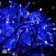 Гирлянда Нить 10 м., 100 LED, синий, без мерцания, белый ПВХ провод с защитным колпачком. 06-3079