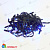 Гирлянда Нить 10 м., 120 LED, Синий и белый, с мерцанием, черный провод. 10-3610