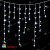 Гирлянда Бахрома, 3,2х0.9 м., 180 LED, холодный белый, с мерцанием, белый ПВХ провод с защитным колпачком, 220В. 04-3252