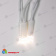Гирлянда Бахрома 3х0.7 м., 200 LED, теплый белый, с мерцанием, белый резиновый провод (Каучук), с защитным колпачком. 10-3696.