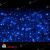 Гирлянда светодиодный занавес, 2x6м., 1140 LED, синий, без мерцания, черный резиновый провод (Каучук), с защитным колпачком. 11-1288