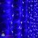 Гирлянда светодиодный занавес Водопад 3х2 м., 336 LED, синий, прозрачный провод. 07-3603