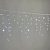Гирлянда Бахрома, 3,1х0.5м., 120 LED, Холодный Белый, без мерцания, белый резиновый провод 2,3мм (Каучук), с защитным колпачком, 220В. IP 65. 04-5285