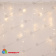 Гирлянда Бахрома 3х0.7 м., 200 LED, теплый белый, без мерцания, белый резиновый провод (Каучук), с защитным колпачком. 10-3688.