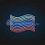 Консоль праздничная Флаг России - 2000х1300. Дюр:хол.,син.,крас. 220в. 09-3496