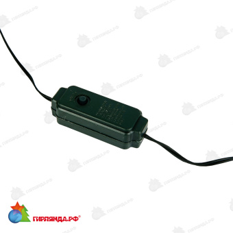 Гирлянда светодиодная "Роса", 20м. 200 LED. Белый свет. Провод зеленый. 10-3813