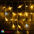 Бахрома 3x0.5 м, 102 LED, Теплый Белый, с мерцанием, белый провод, каучук (резина). С защитным колпачком. 17-1003