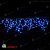 Гирлянда Бахрома, 3х0.5 м., 112 LED, сине-белая, без мерцания, белый резиновый провод (Каучук), с защитным колпачком. 07-3493