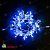 Гирлянда Нить 10 м., 100 LED, синий, с мерцанием, прозрачный ПВХ провод, 24В. 04-3442