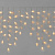 Гирлянда Бахрома 3х0.6м., 144 LED, теплый белый, без мерцания, прозрачный ПВХ провод с защитным колпачком. 16-1025