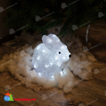 Светодиодная фигура «Кролик», 32 LED, 27x14x24 см. 10-3701.