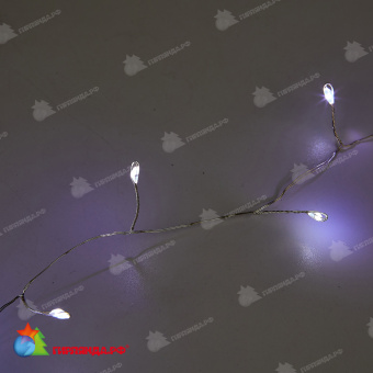 Гирлянда светодиодная "Роса", 5м. 125 LED. Белый свет. Провод прозрачный. 10-3613