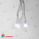 Гирлянда Бахрома 3х0.7 м., 200 LED, холодный белый, без мерцания, белый резиновый провод (Каучук), с защитным колпачком. 10-3687.