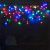 Гирлянда Бахрома, 3,1х0.5м., 150 LED, мульти, без мерцания, черный резиновый провод (Каучук), с защитным колпачком. 04-3159