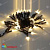 Гирлянда Нить, 10м., 100 LED, теплый белый, без мерцания, черный резиновый провод (Каучук), с защитным колпачком. 11-1703