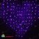Гирлянда Бахрома, 3х0.9 м., 144 LED, фиолетовый, с мерцанием, прозрачный ПВХ провод. 07-3505