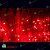 Гирлянда светодиодный занавес, 2х1.5 м., 475 LED, красный, без мерцания, без контроллера, черный ПВХ провод (Без колпачка). 11-1094