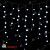 Гирлянда Бахрома, 3,2х0.9м., 168 LED, Холоный Белый, с мерцанием, черный провод (каучук), с защитным колпачком. 04-4241