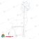 Фигура световая «Сказочный олень» из гибкого неона, 180х110 см, 2400 LED, холодный белый. 14-1549