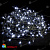 Гирлянда Нить 60 м., 600 LED, Холодный Белый, с мерцанием Холодный Белый, черный провод (ПВХ). 03-4160