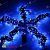 Гирлянда на деревья, спайдер, 5х20м, 100м, 1000 LED, 24B, синий, черный провод. 13-1209