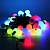 Гирлянда нить с насадками ШАРИКИ D23мм, 7.5м., 50 LED, RGB, черный резиновый провод (Каучук). 13-1406