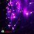 Гирлянда Бахрома, 3х0.9 м., 144 LED, розовый, с мерцанием, прозрачный ПВХ провод. 07-3504