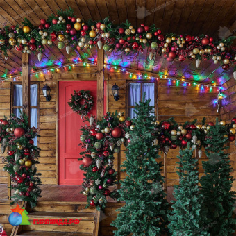 Гирлянда Нить 10 м., 120 LED, мульти, без мерцания, белый резиновый провод (Каучук), с защитным колпачком. 10-3733.