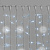 Гирлянда светодиодный занавес, 2х3м., 600 LED, холодный белый, с мерцанием, прозрачный резиновый провод, с защитным колпачком. G16-1128
