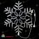 Снежинка светодиодная с мерцанием. 86 см дюралайт, Холодный Белый. 03-3775