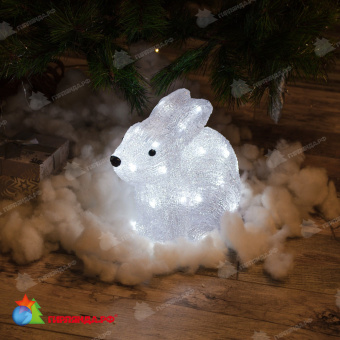 Светодиодная фигура «Кролик», 32 LED, 27x14x24 см. 10-3701.